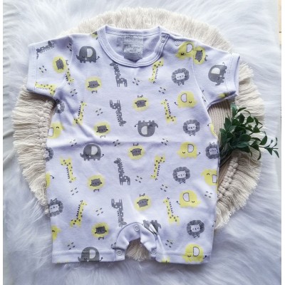 Macacão Curto  Estampado 