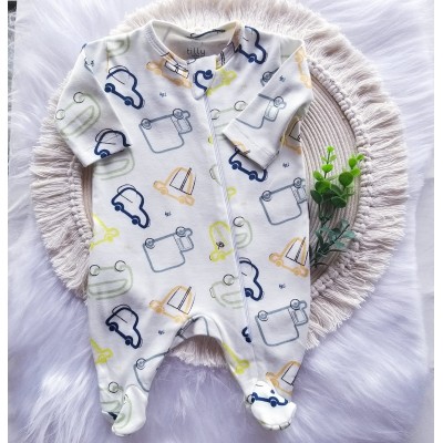 Macacão Longo Estampado Carros