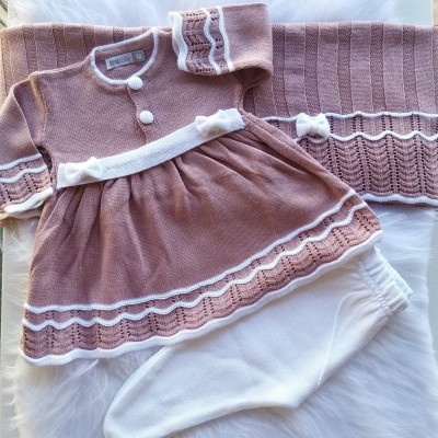 Saída Maternidade Vestido Rosê