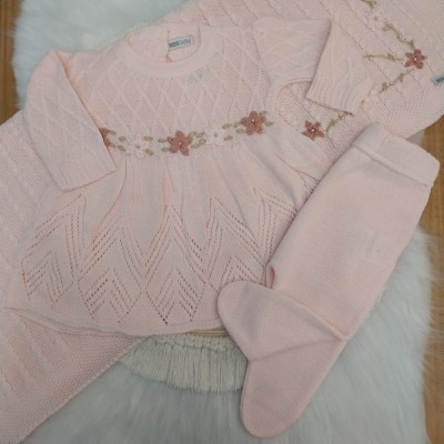 Saída Maternidade Vestido Rosa