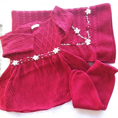 Saída Maternidade Vestido Vermelho