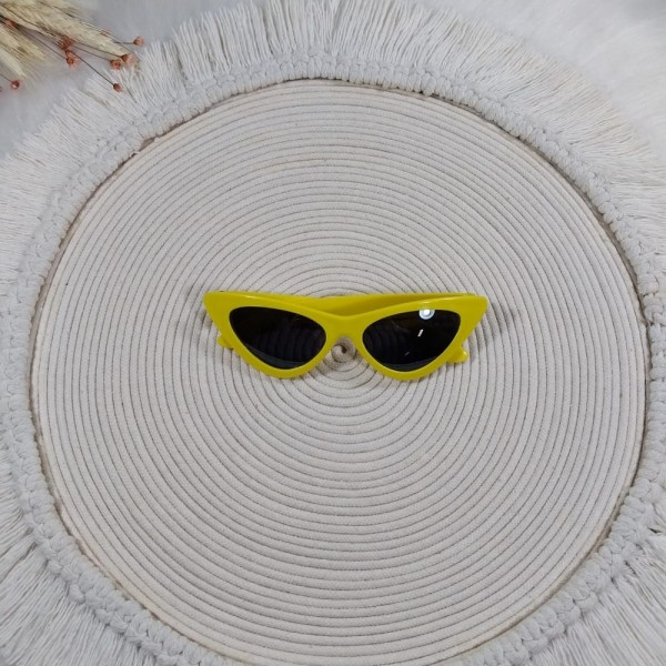 Oculos De Sol Gatinho Amarelo