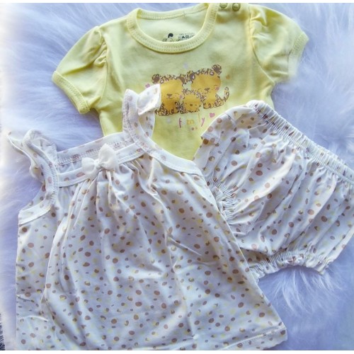 Kit 3 Peças Estampa Oncinha