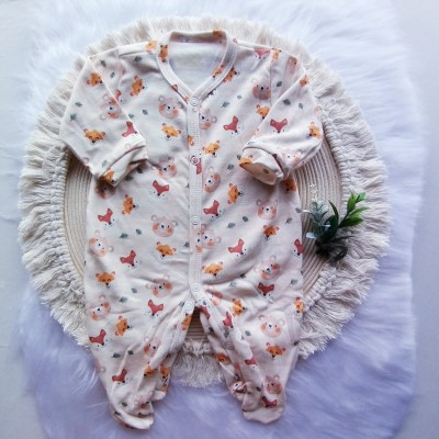 Macacão Longo Suedine Animais 