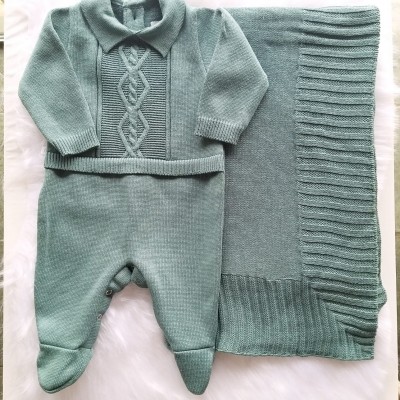 Saída Maternidade Macacão Trançado