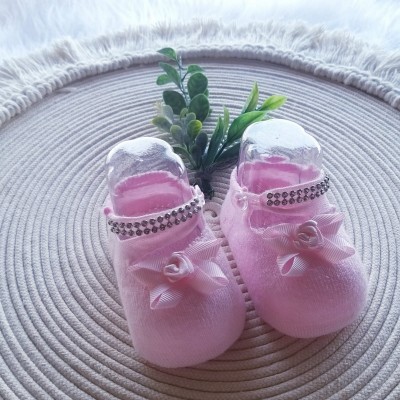 Sapatinho Meia Menina Rosa Bebê