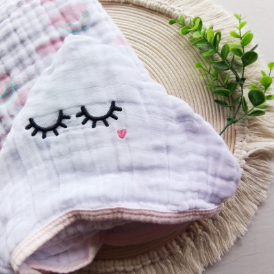 Toalhão de Fralda Dupla Olhinhos