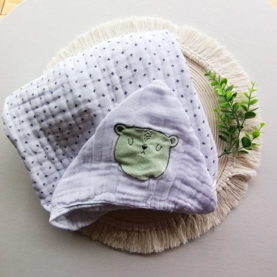 Toalhão de Fralda Dupla Urso