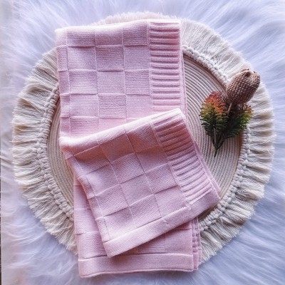 Manta Quadrada Rosa Bebê