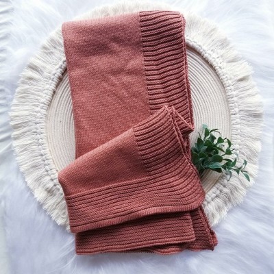 Manta Lisa Terra Cota