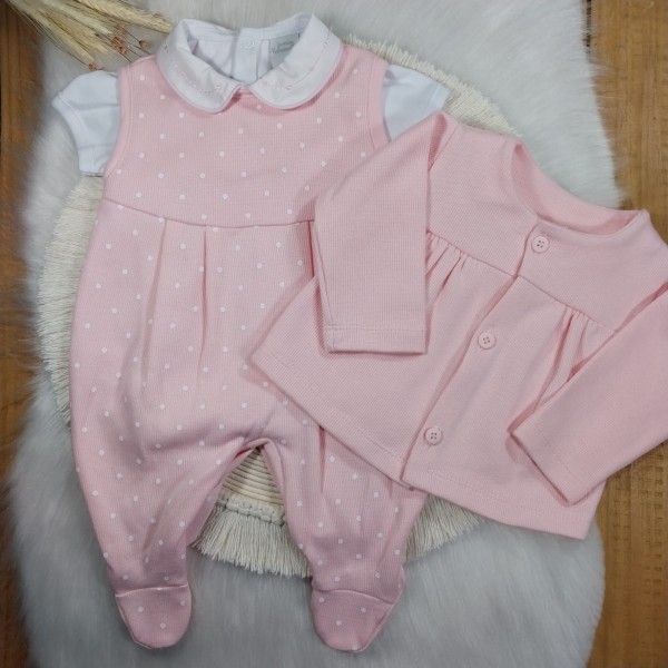 Conjunto 3 peças Póa Rosa