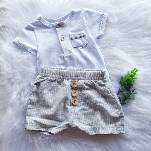 Conjunto Body e Shorts Branco