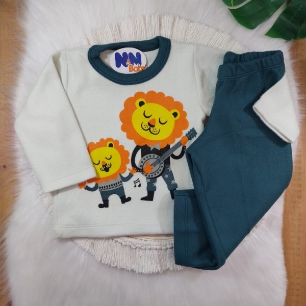 Conjunto Soft Menino Leão