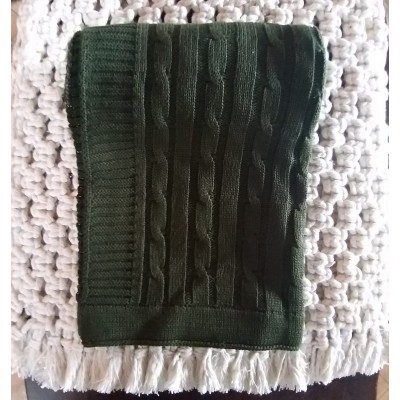 Manta Tricot Trançada