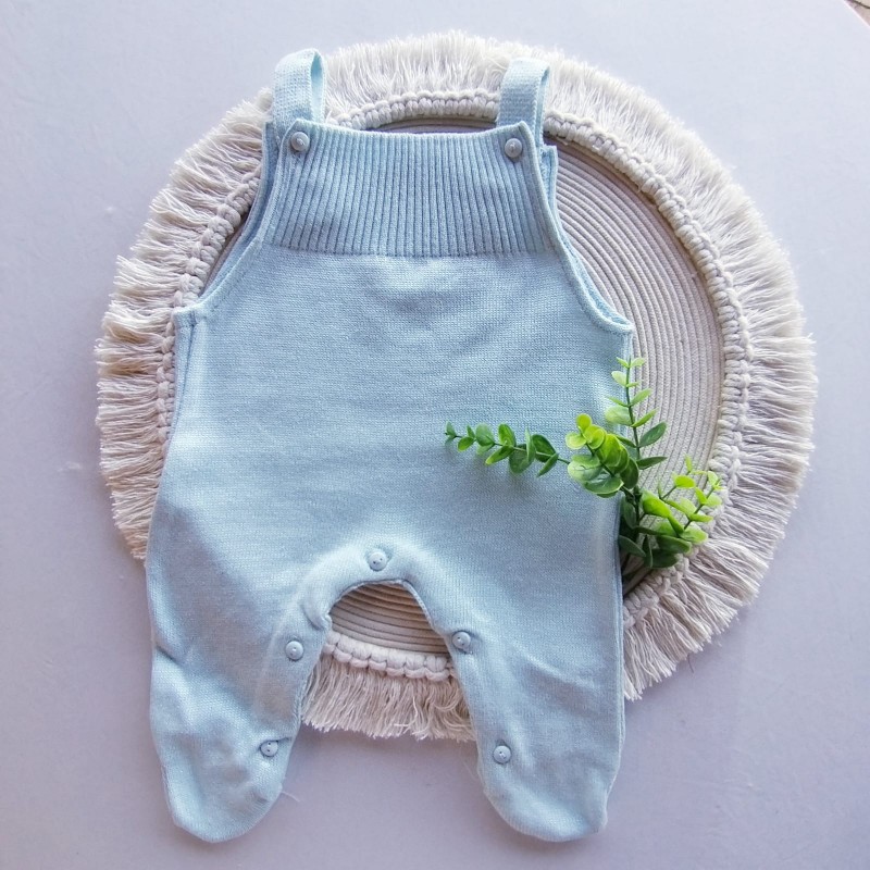 Jardineira Tricot  Verdinho