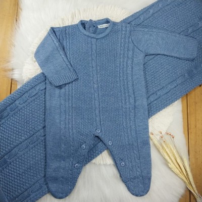 Saída Maternidade Trança Azul Jeans