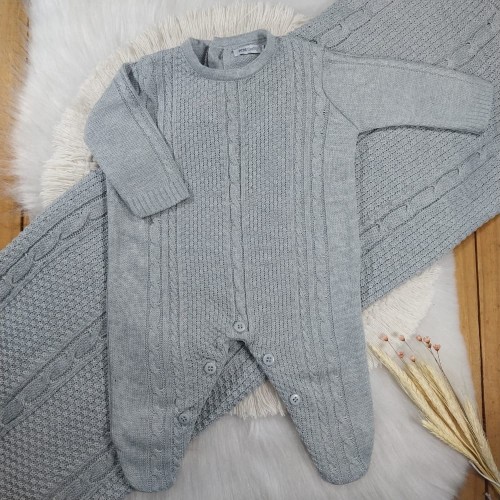 Saída Maternidade Trança Cinza