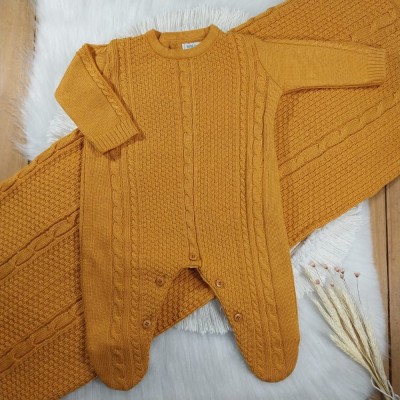 Saída Maternidade Trança Mostarda