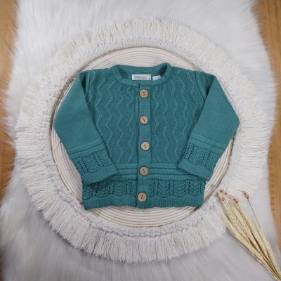 Casaco Tricot Leticia Verde Sinecio