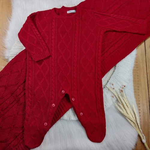 Saída Maternidade Trança Vermelha 